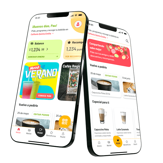 Caffenio app design system — hero image